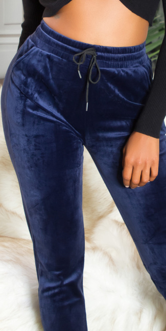 Musthave Loungewear Joggers made of plush Navy